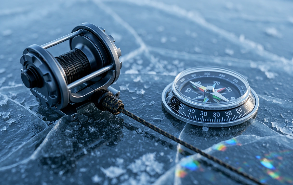 Winter fishing game experience