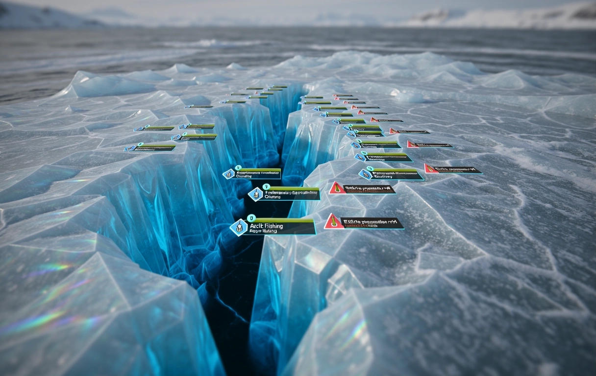 The sprawling frozen expanse of the Svalbard Flats