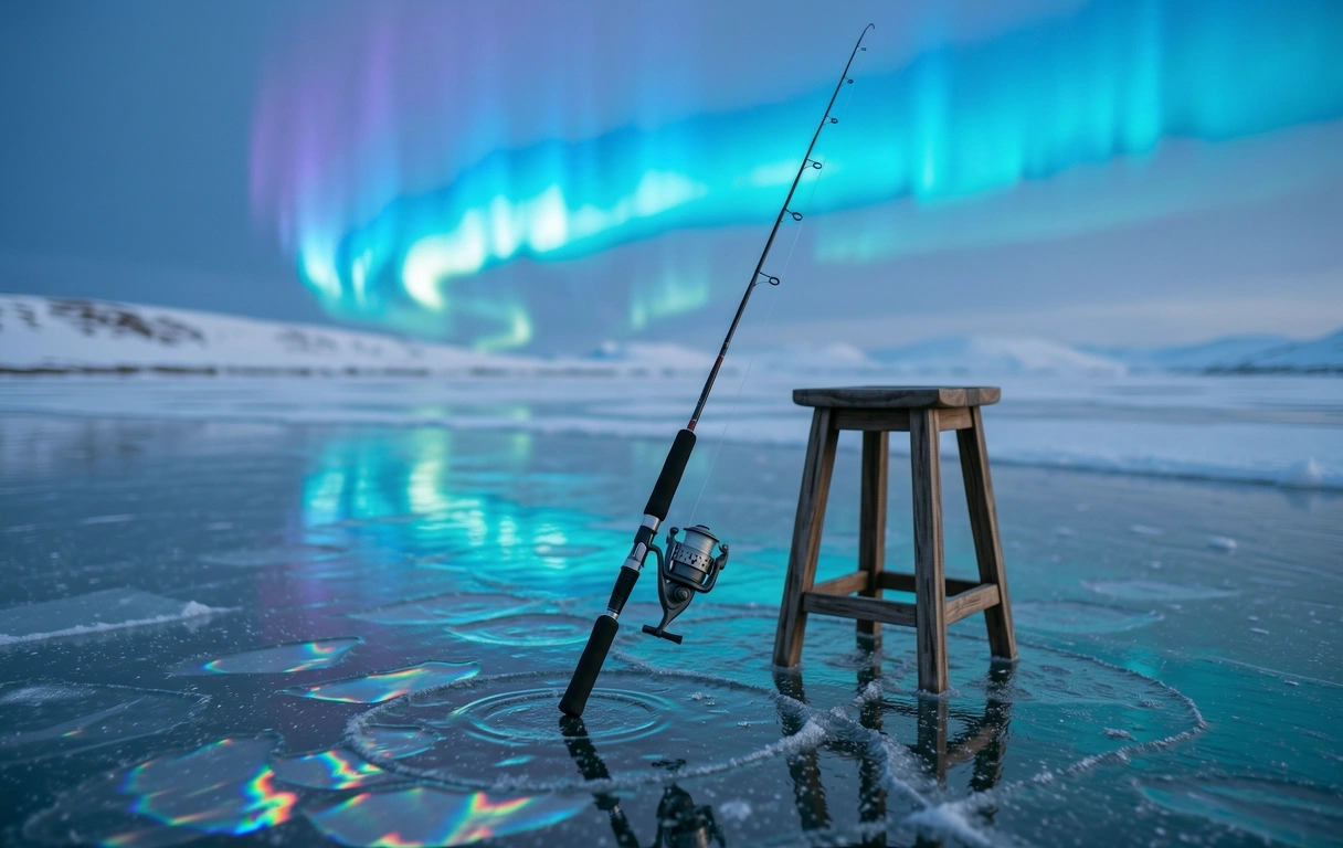 Evening aurora borealis
