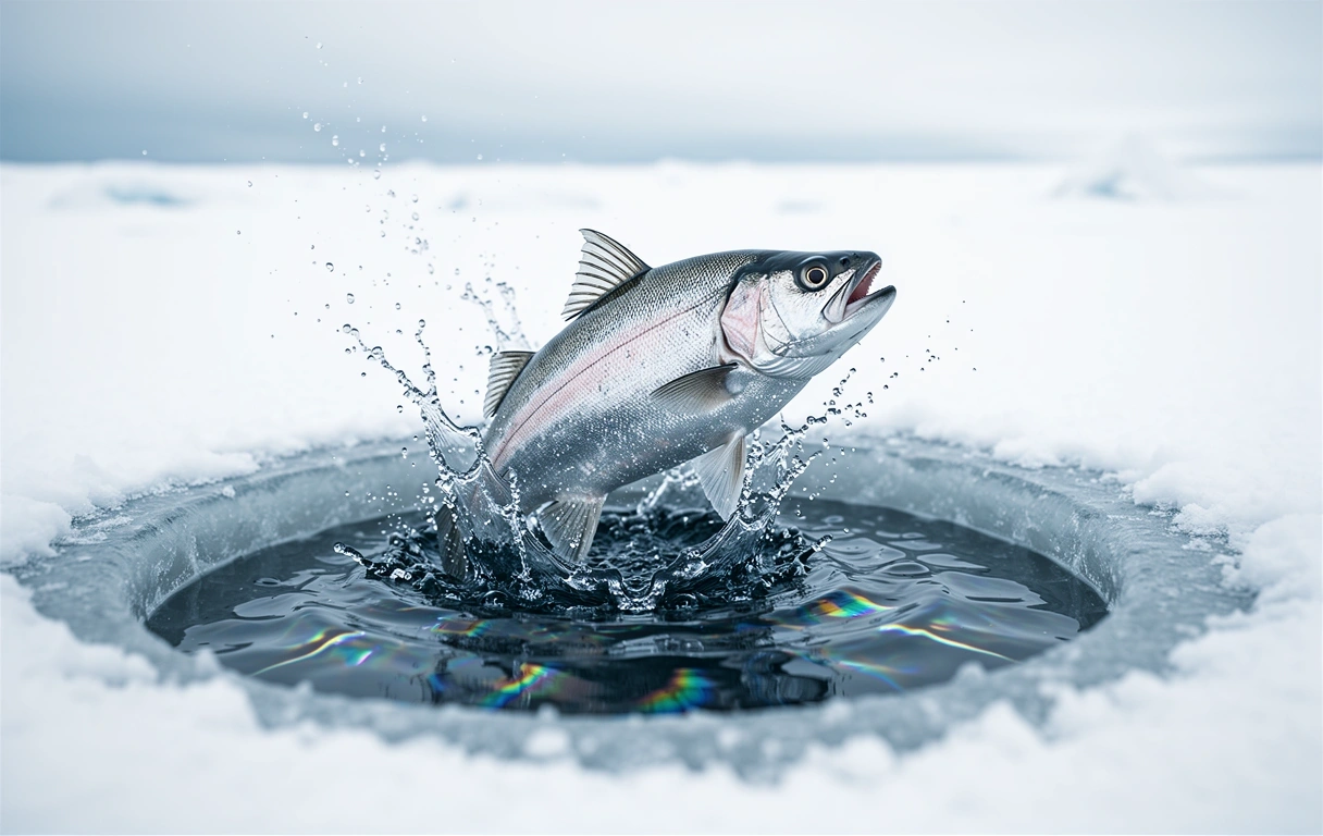 Arctic fishing adventure landscape